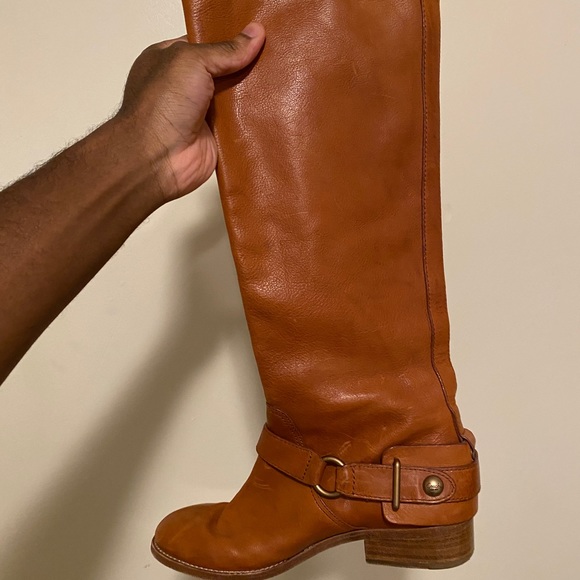 Coach Natale Whiskey Color Riding Boots - Picture 2 of 7